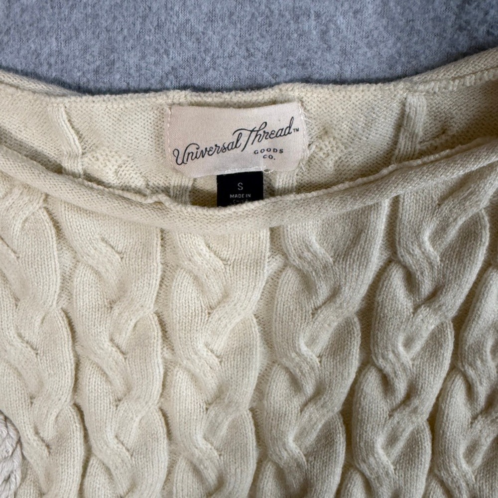 Universal Thread Sweater Cottagecore Small Ivory … - image 3